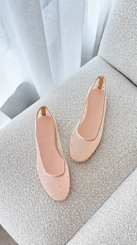 Gerani Flats - Petal Mesh Diamante sold by Billy J