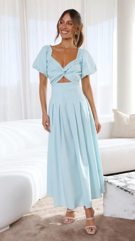 Christina Maxi Dress - Aqua sold by Billy J