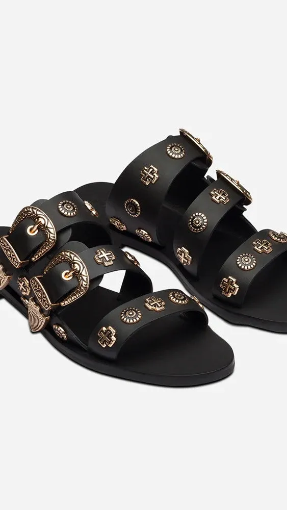 Sol Sana Eastwood Slide - Black/Gold sold by Billy J product image thumbnail 5