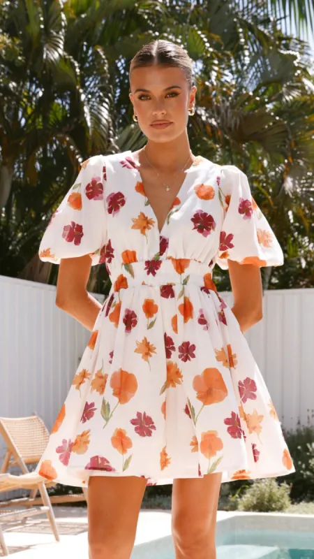 Erin Mini Dress - Springtime Print sold by Billy J