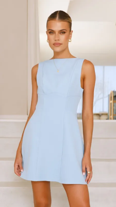 Rafiki Mini Dress - Blue sold by Billy J