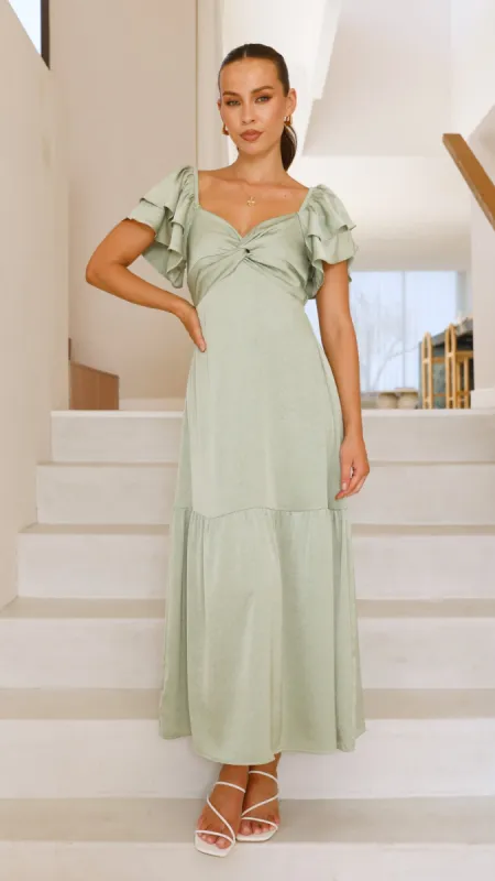 Averianna Maxi Dress - Sage sold by Billy J
