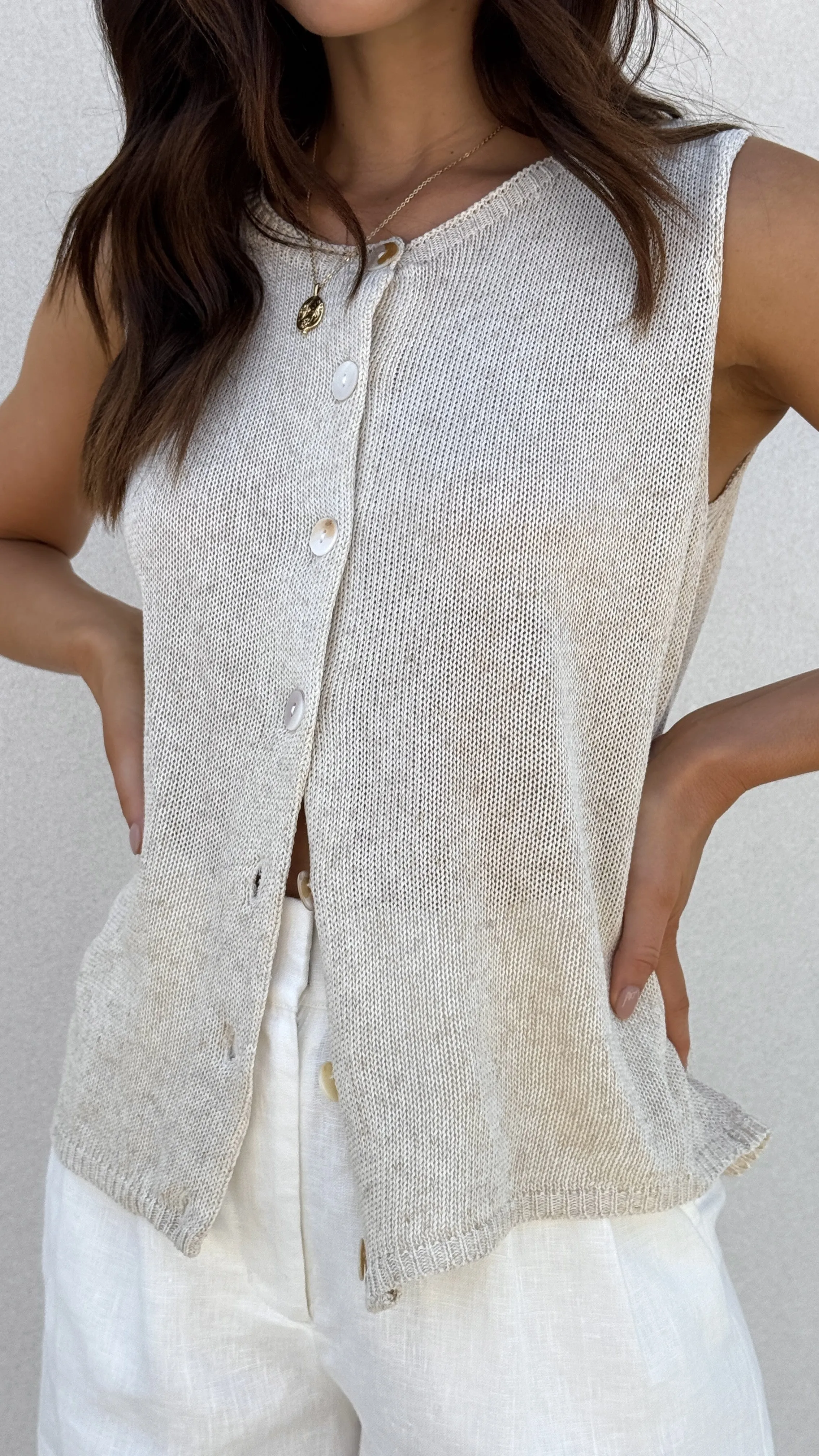 Cloe Top - Natural sold by Billy J