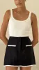 Claudelle Mini Skort - Black/White sold by Billy J