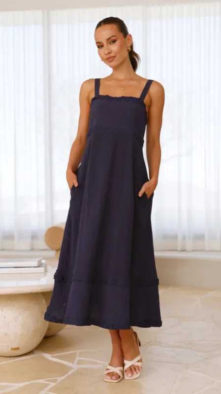 Raelynn Maxi Dress - Navy sold by Billy J