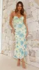 Electra Maxi Dress - Yellow/Blue Floral sold by Billy J