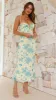 Electra Maxi Dress - Yellow/Blue Floral sold by Billy J