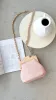 Abby Timber Frame Woven Mini Bag - Pale / Pink sold by Billy J