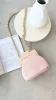 Abby Timber Frame Woven Mini Bag - Pale / Pink sold by Billy J