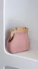 Abby Timber Frame Woven Mini Bag - Pale / Pink sold by Billy J