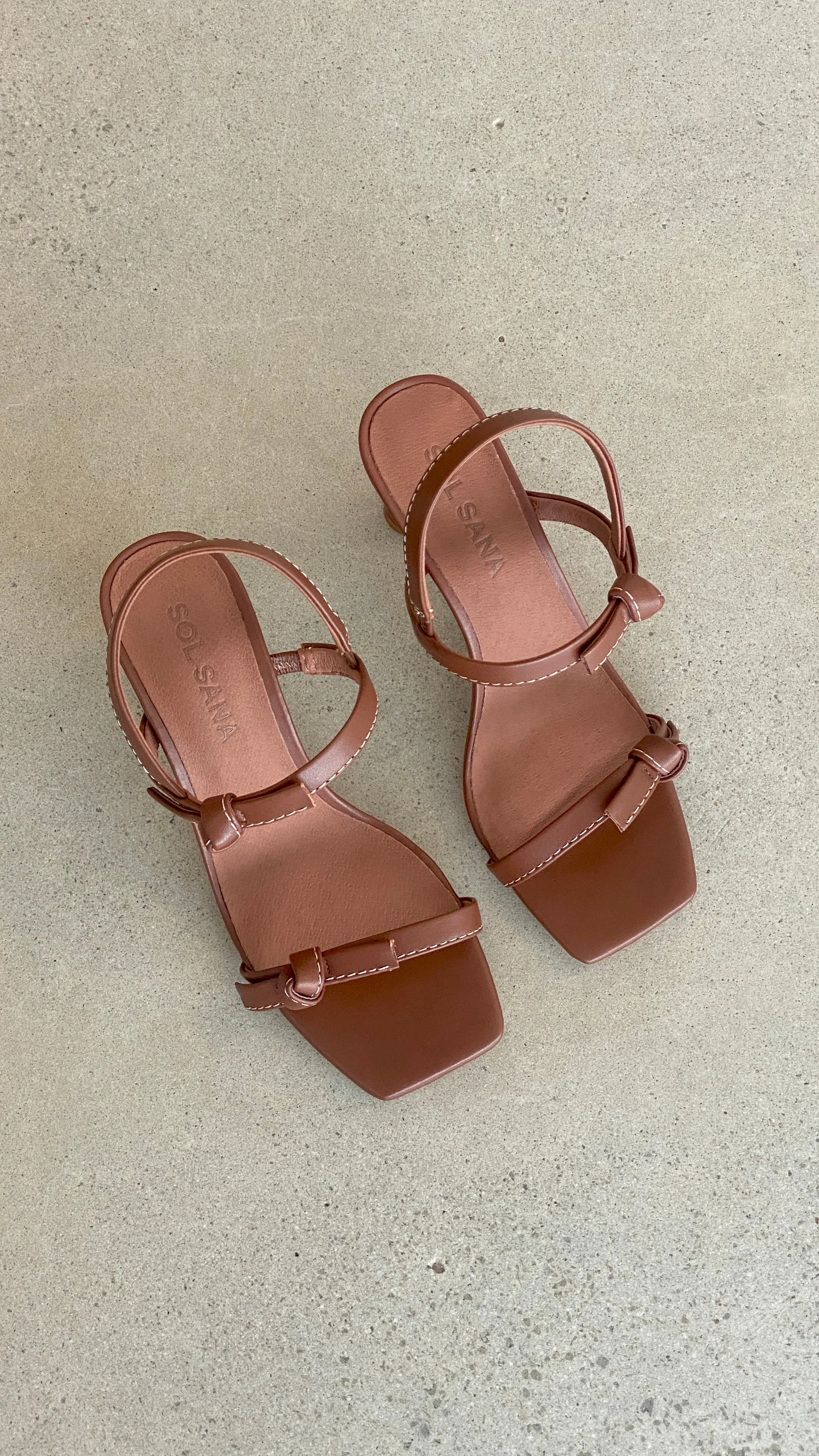 Sol Sana Manzoni Heel - Cognac sold by Billy J product image thumbnail 2