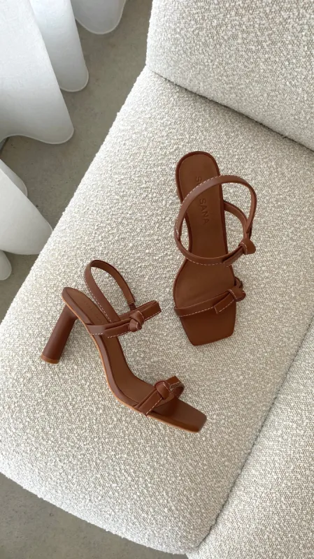 Sol Sana Manzoni Heel - Cognac sold by Billy J