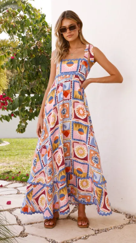 Rhodes Maxi Dress - Multi sold by Billy J
