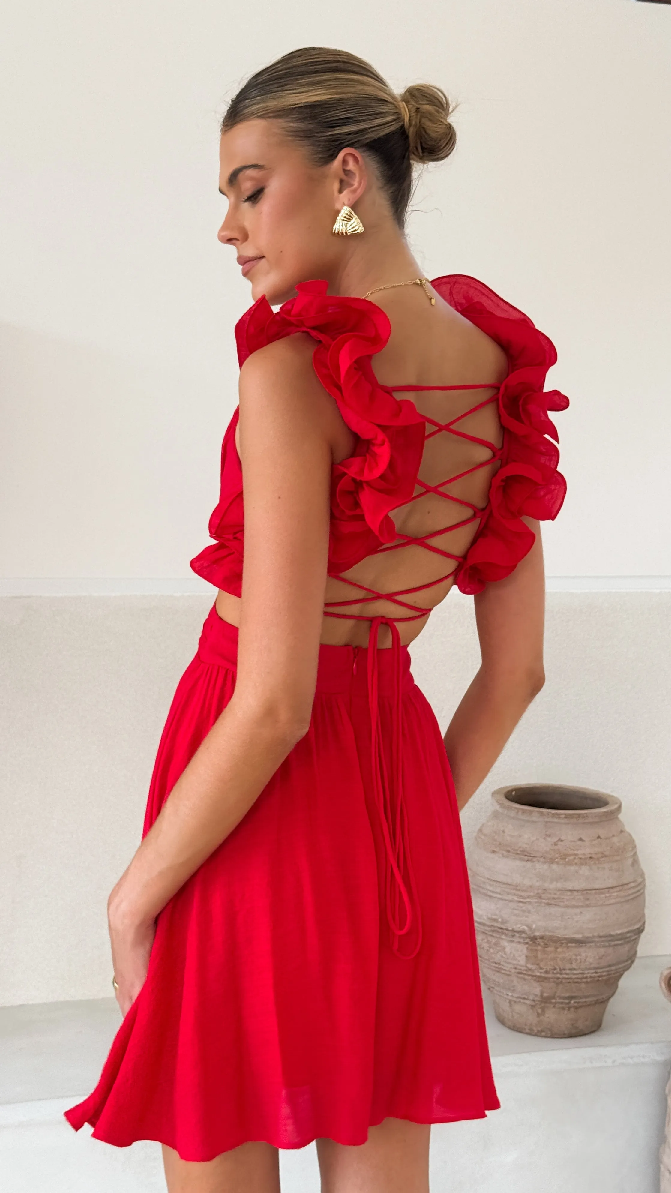 Galilhai Mini Dress - Red sold by Billy J product image thumbnail 2