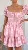 Kori Mini Dress - Pink Check sold by Billy J