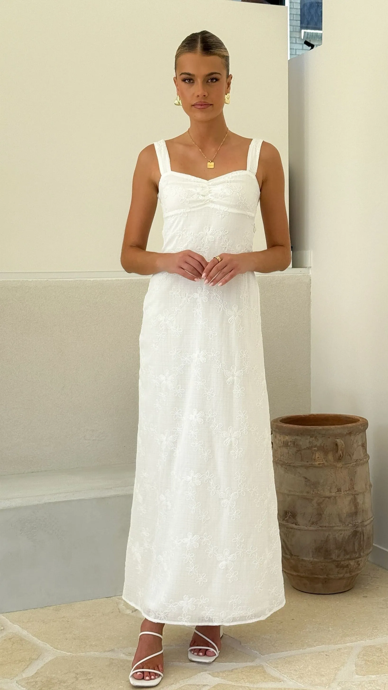 Gianna Maxi Dress - White Lace sold by Billy J product image thumbnail 2