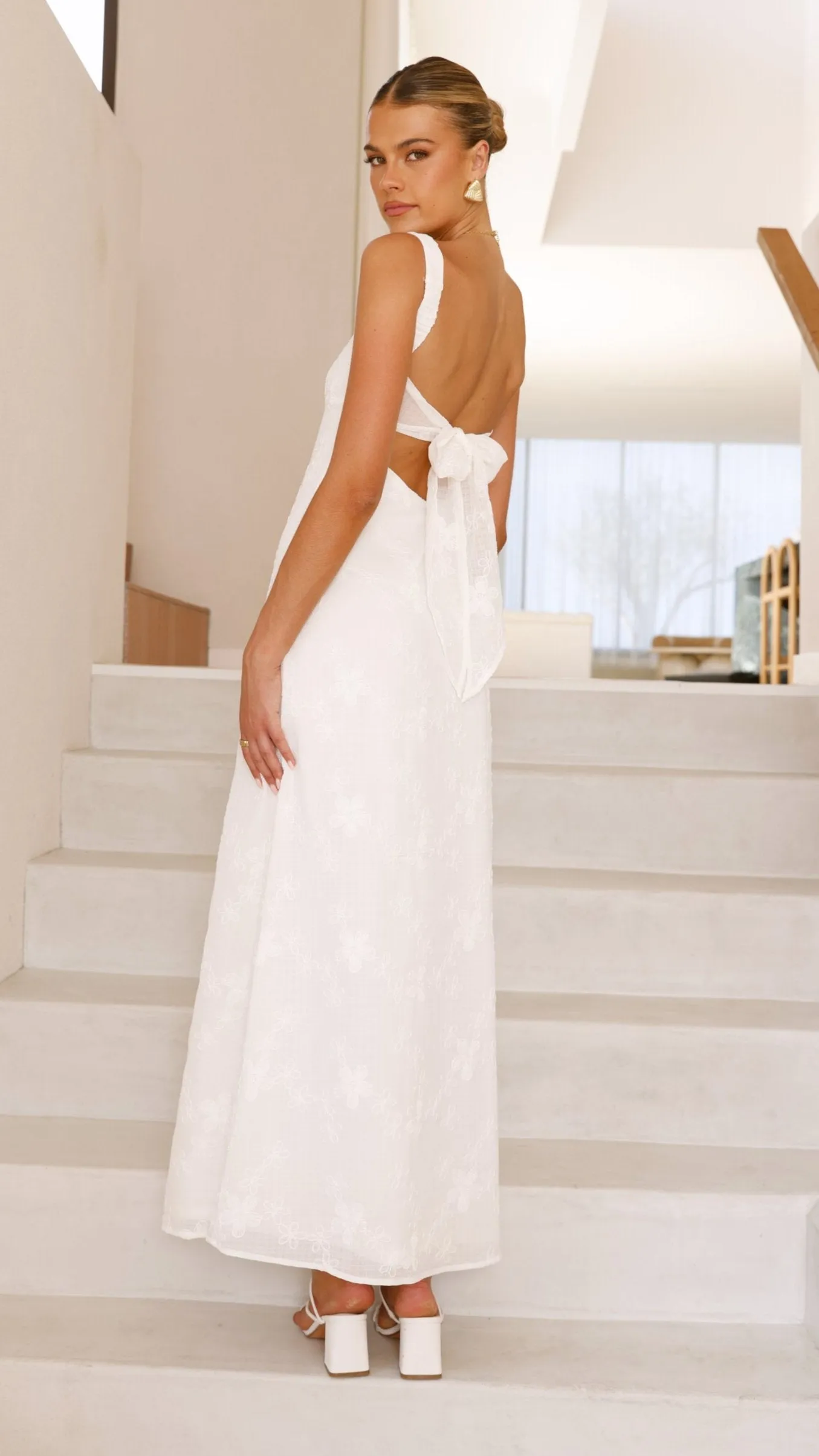 Gianna Maxi Dress - White Lace sold by Billy J product image thumbnail 3