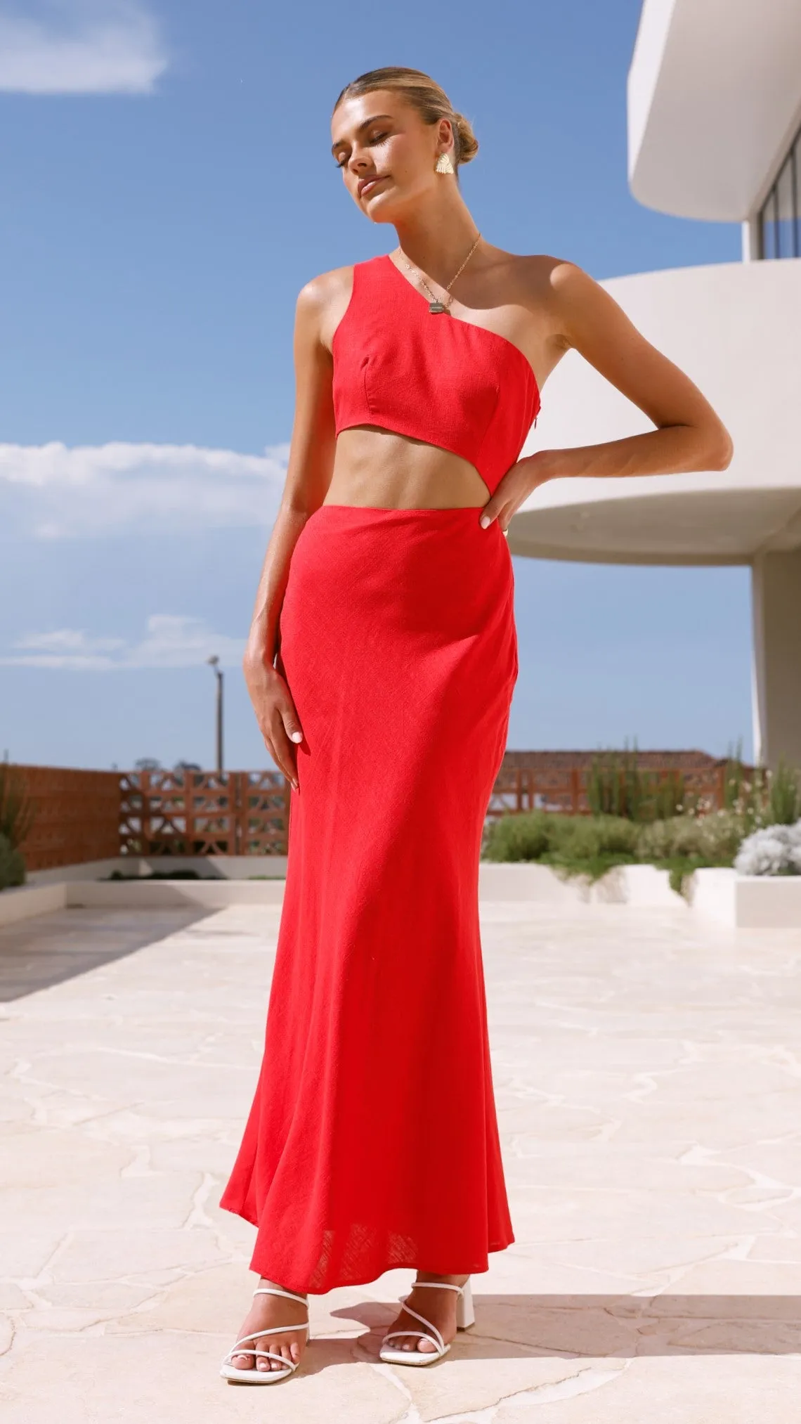 Abia Maxi Dress - Red sold by Billy J product image thumbnail 4