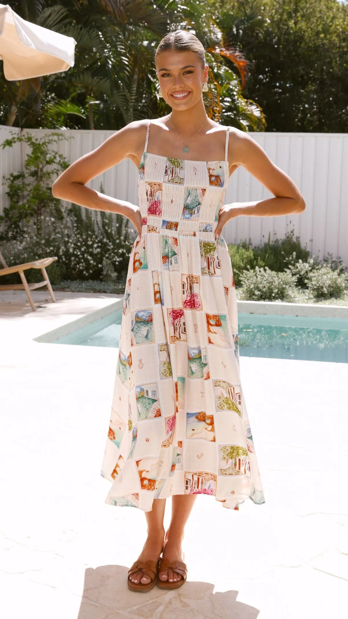 Katalina Midi Dress - Naples Print sold by Billy J product image thumbnail 4