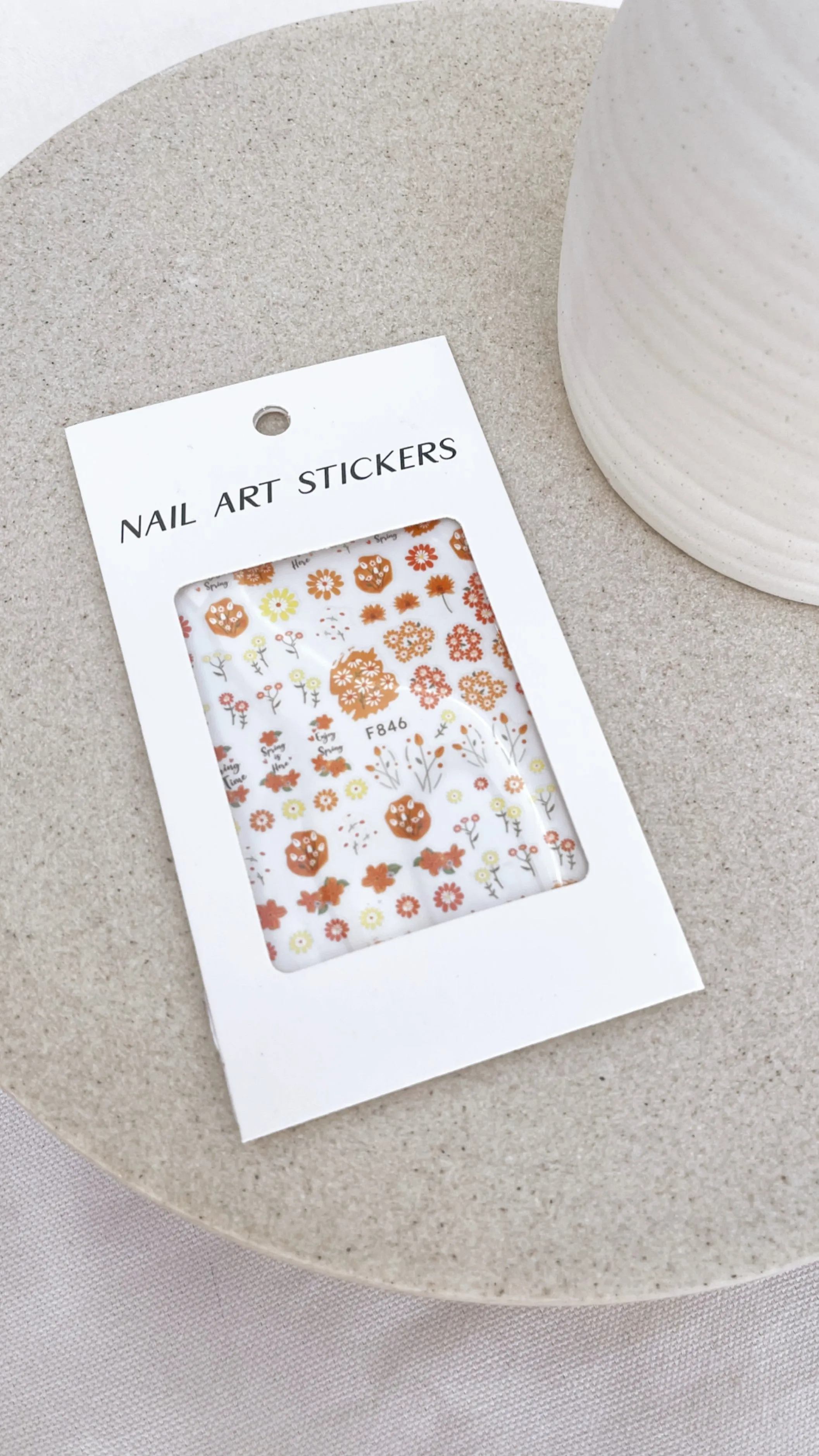Billie Nail Art Stickers - Orange Floral sold by Billy J product image thumbnail 2