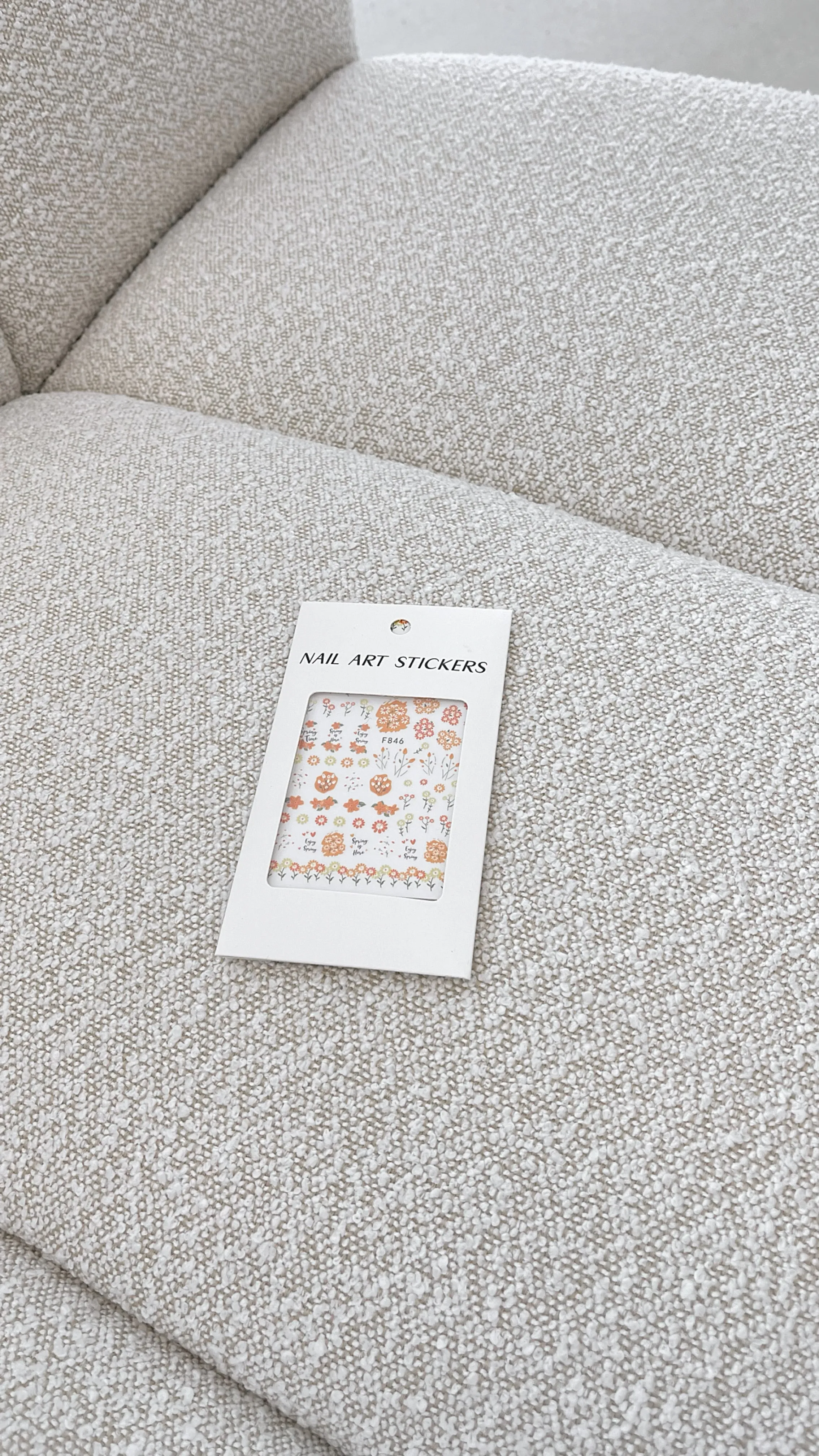 Billie Nail Art Stickers - Orange Floral sold by Billy J product image thumbnail 3