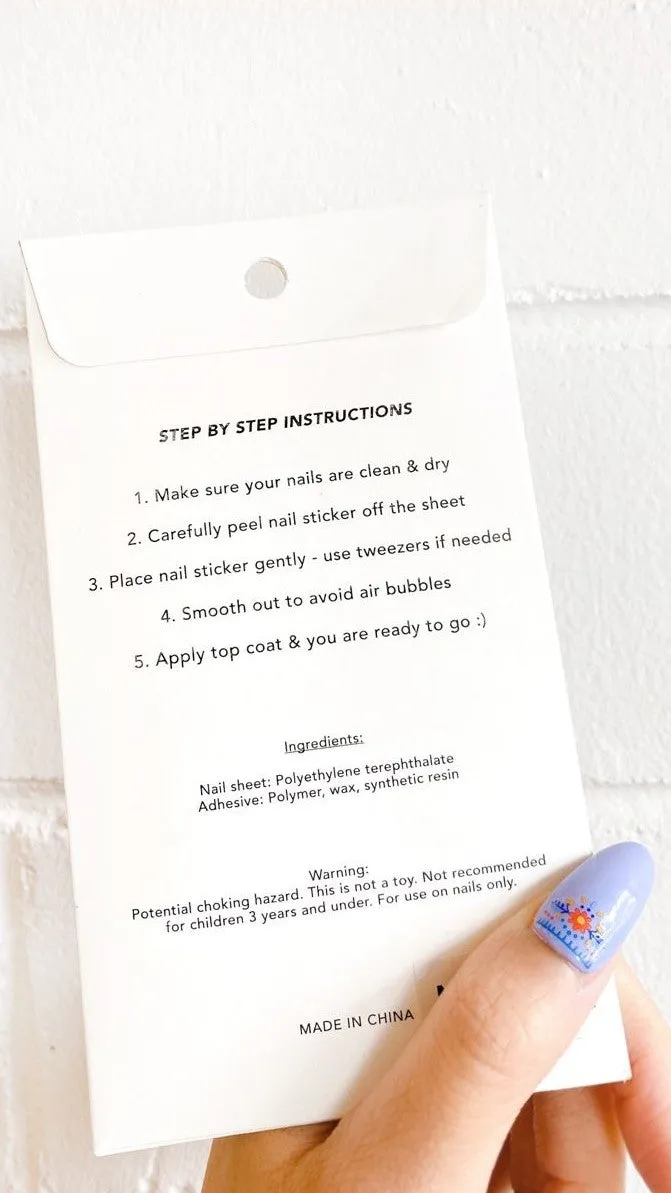 Billie Nail Art Stickers - Orange Floral sold by Billy J product image thumbnail 5