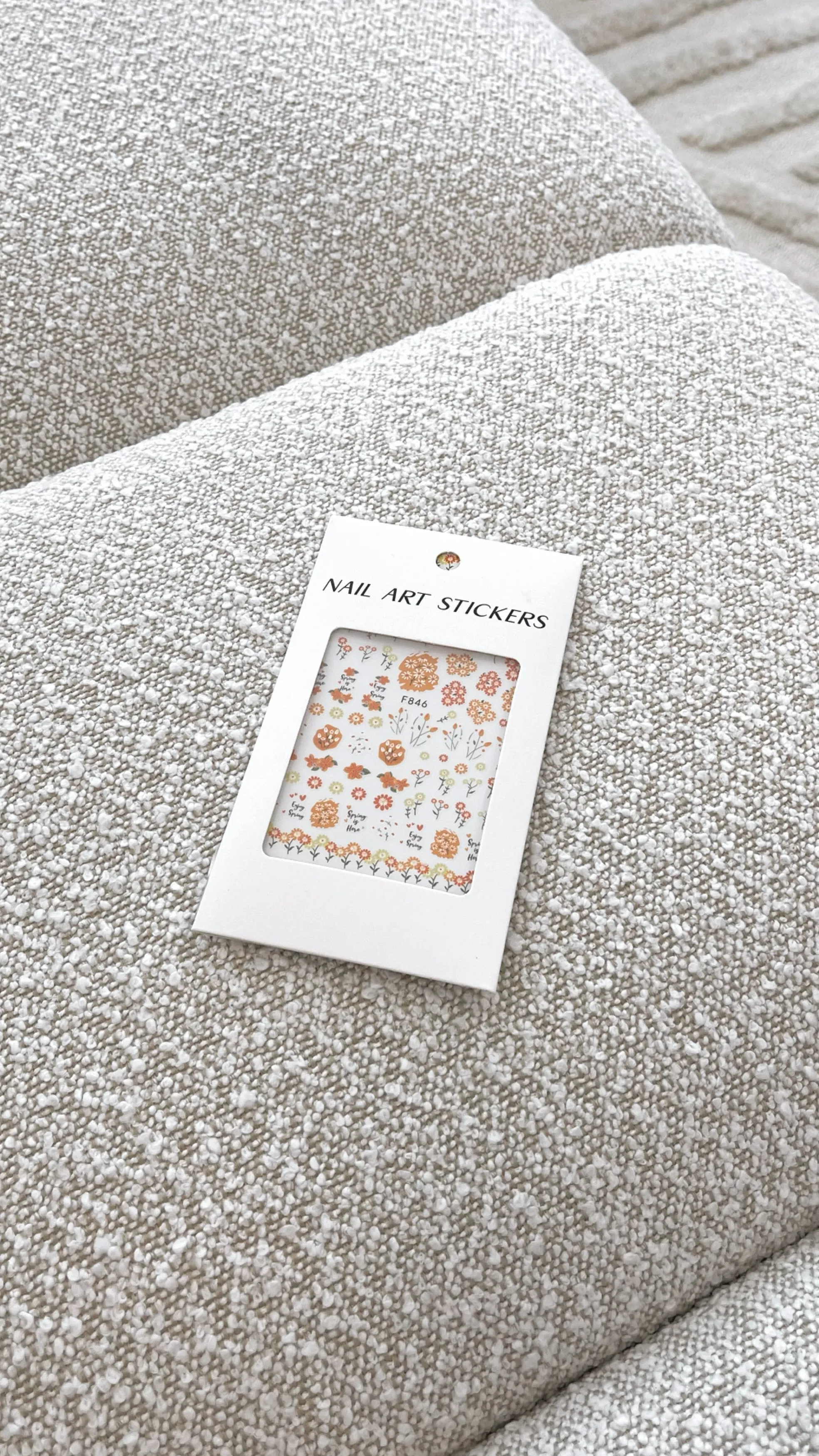 Billie Nail Art Stickers - Orange Floral sold by Billy J