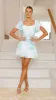 Laury Mini Dress - Blue Floral sold by Billy J