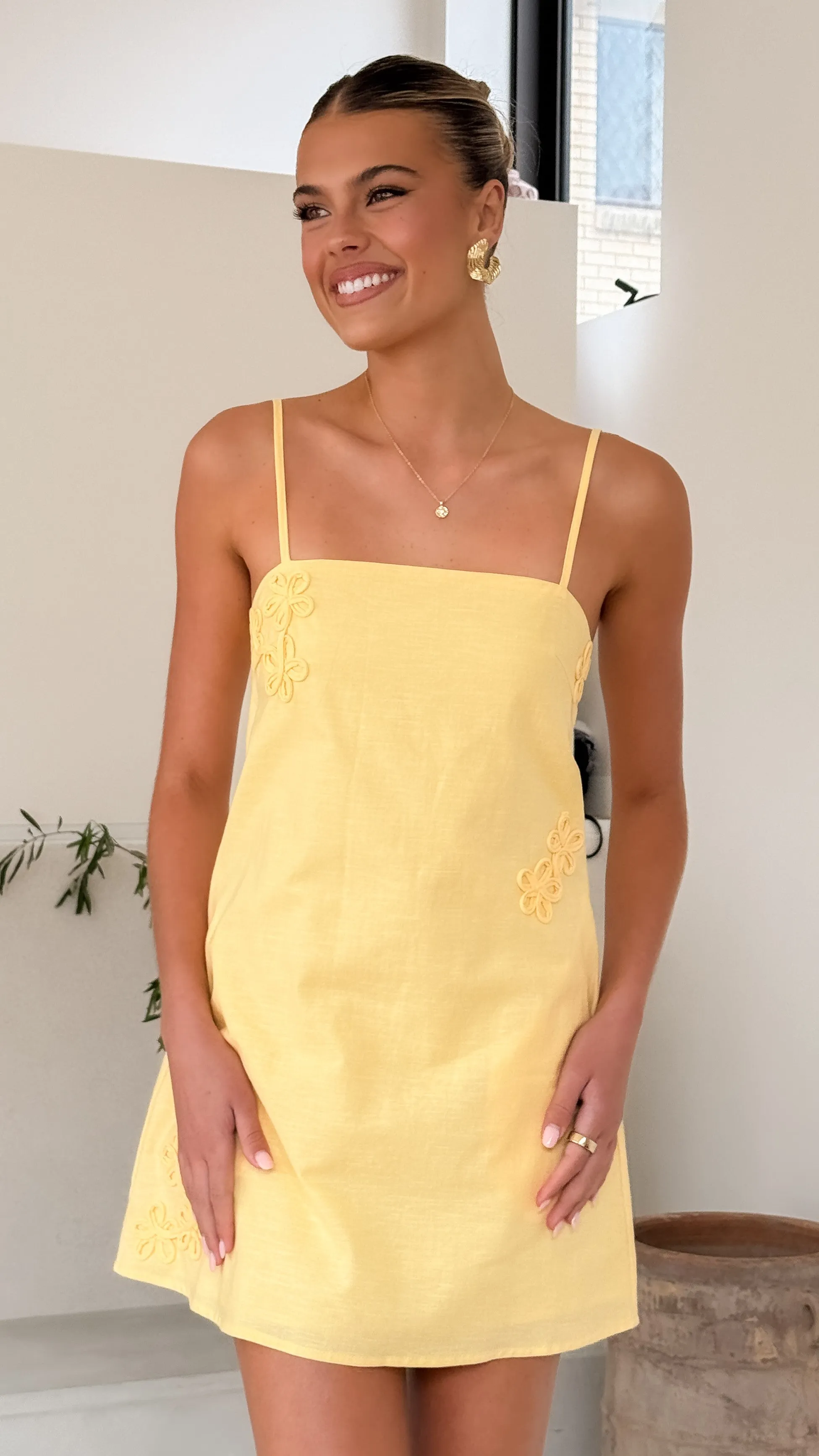 Iris Mini Dress - Pollen sold by Billy J product image thumbnail 5