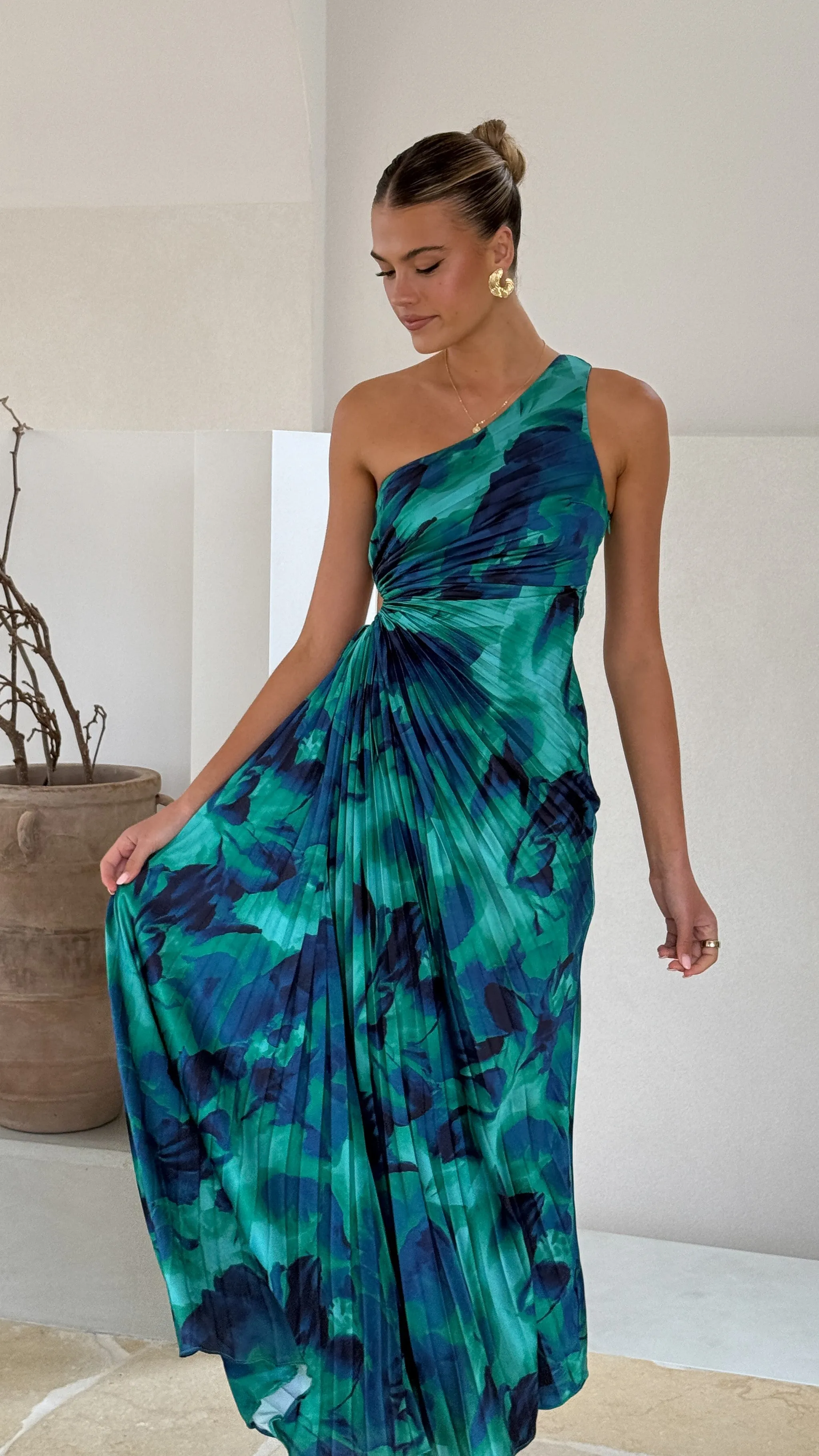 Laken Maxi Dress - Green Print sold by Billy J product image thumbnail 4