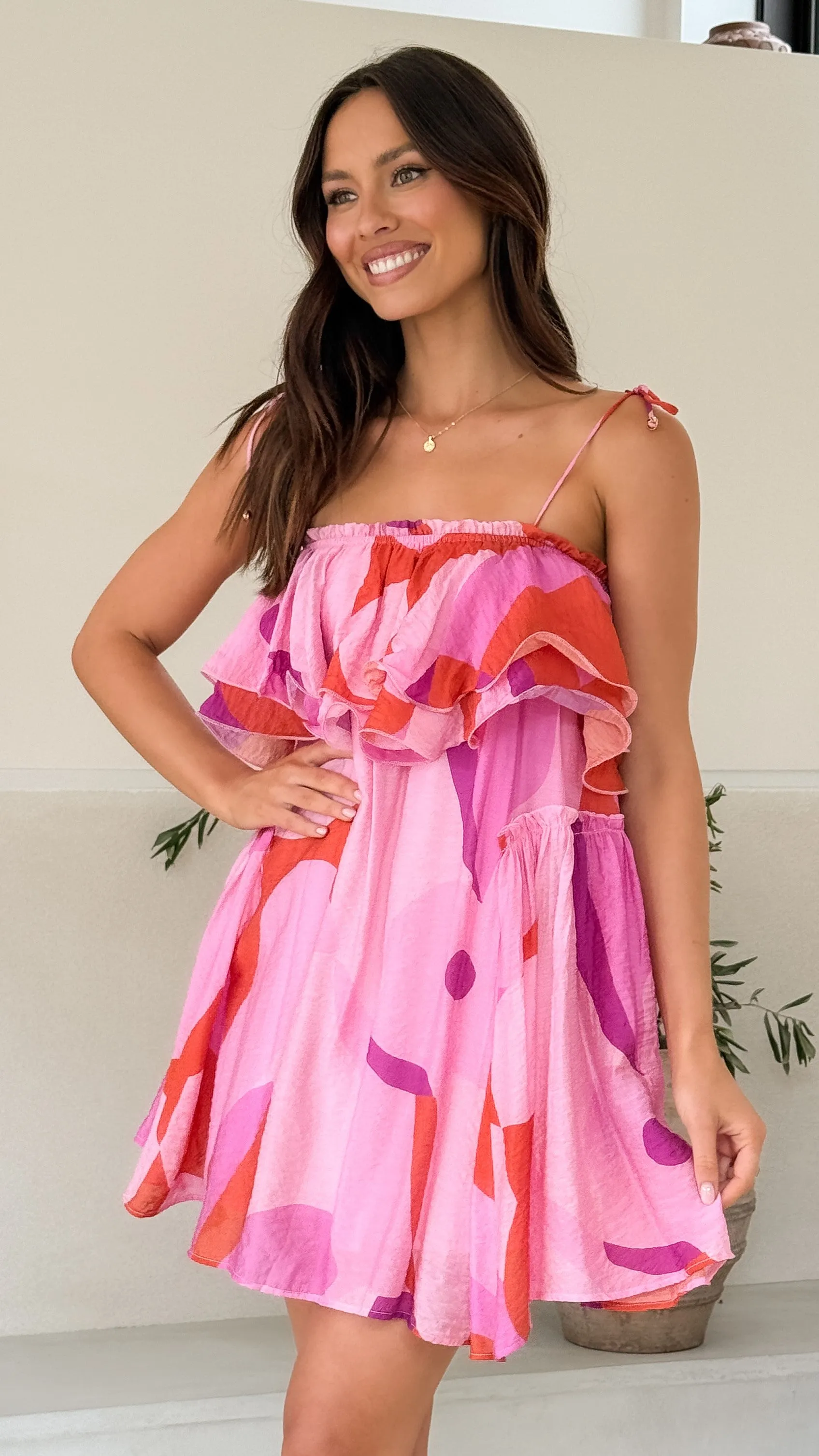 Jolene Mini Dress - Pink sold by Billy J product image thumbnail 4