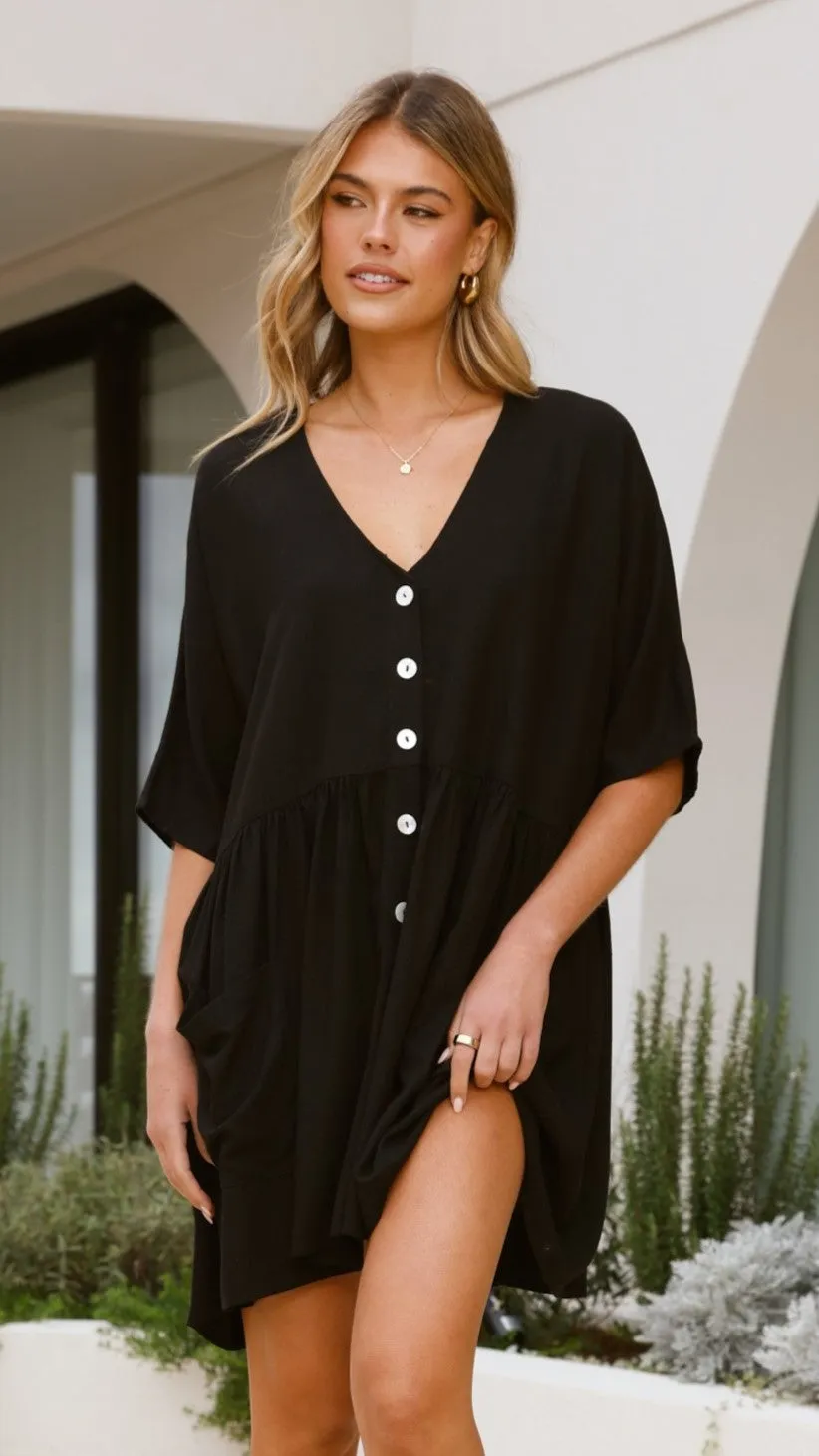 Leah Mini Dress - Black sold by Billy J