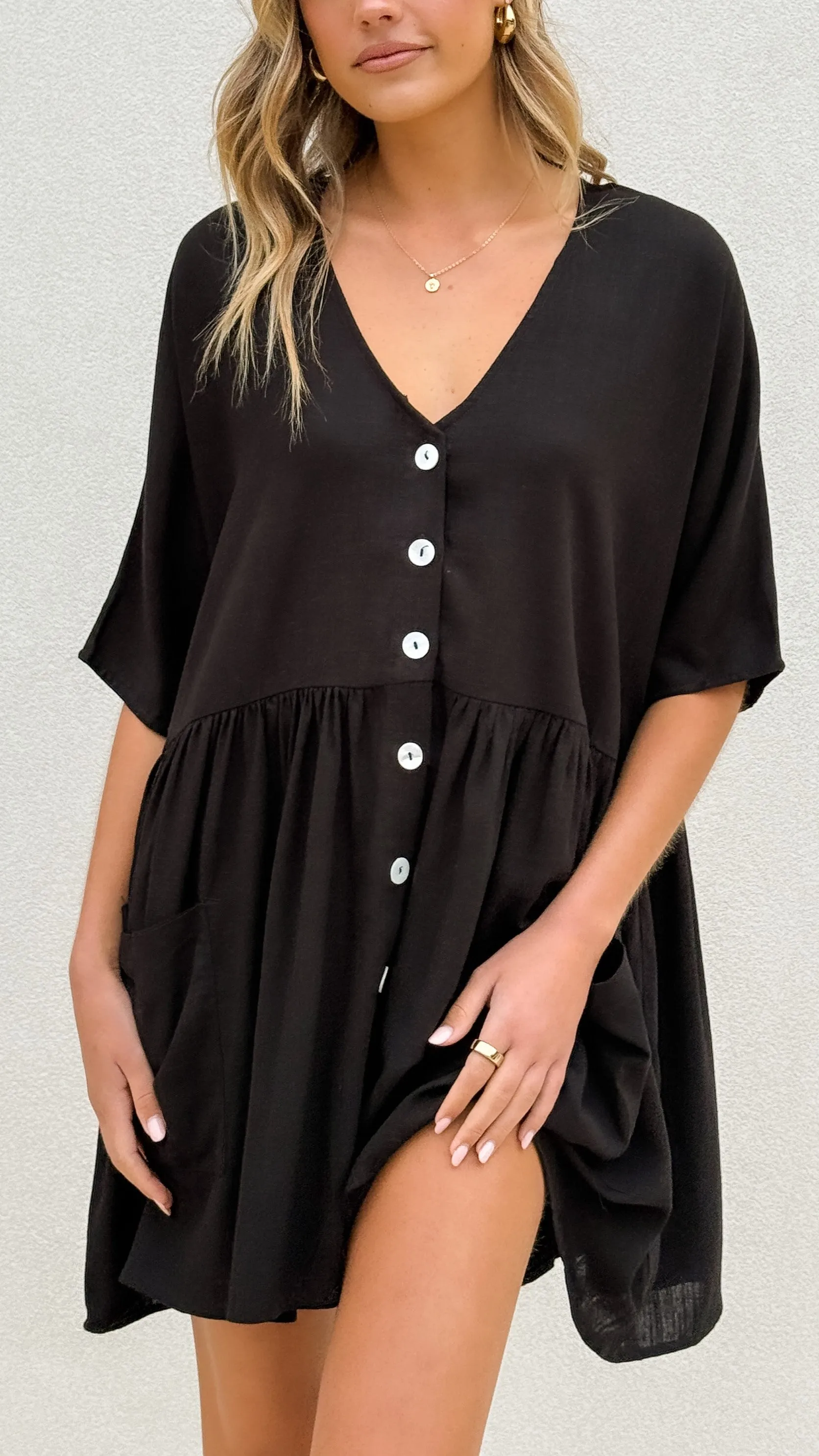 Leah Mini Dress - Black sold by Billy J product image thumbnail 4