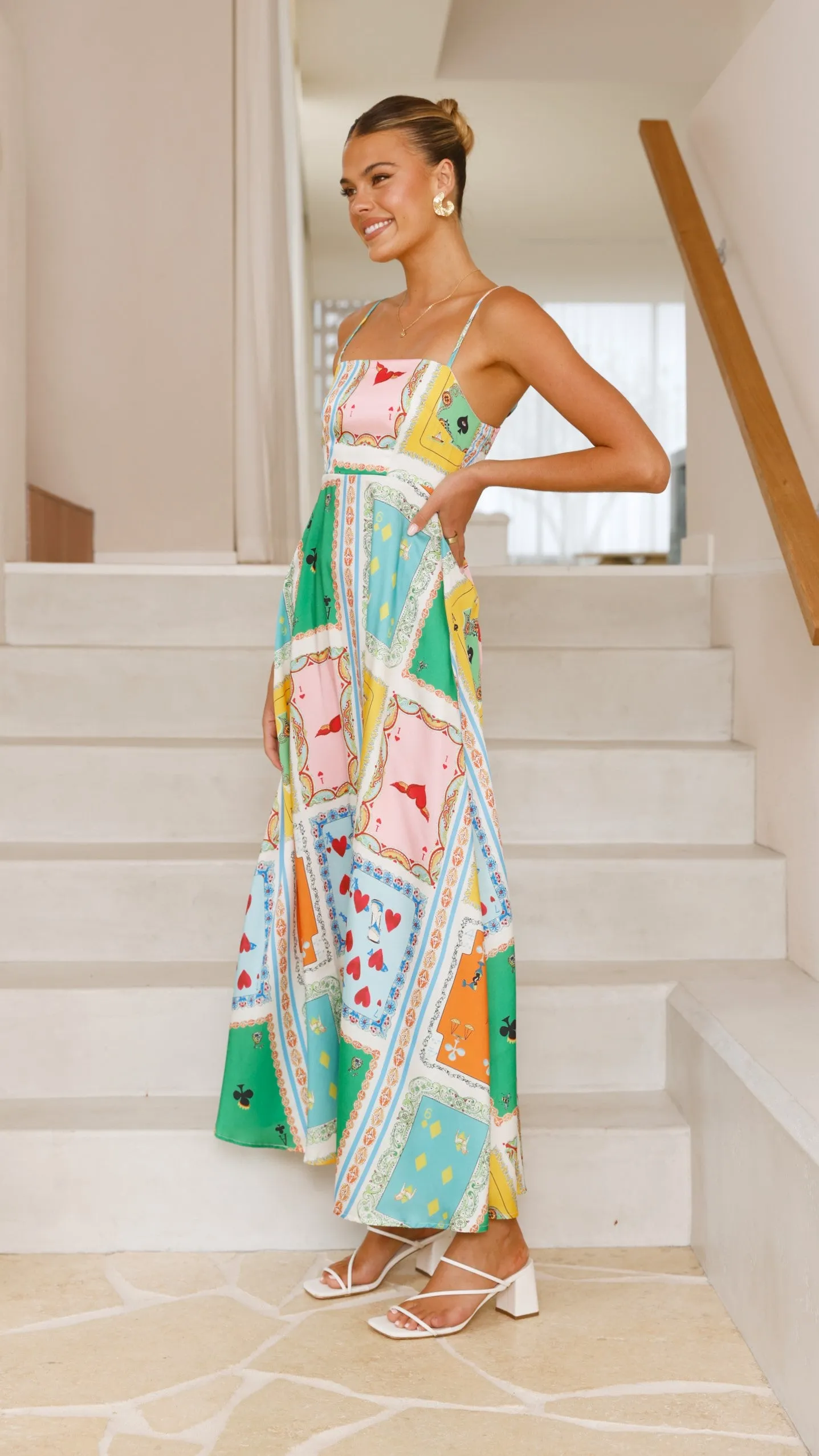 Jaylene Maxi Dress - Poker Print sold by Billy J product image thumbnail 3