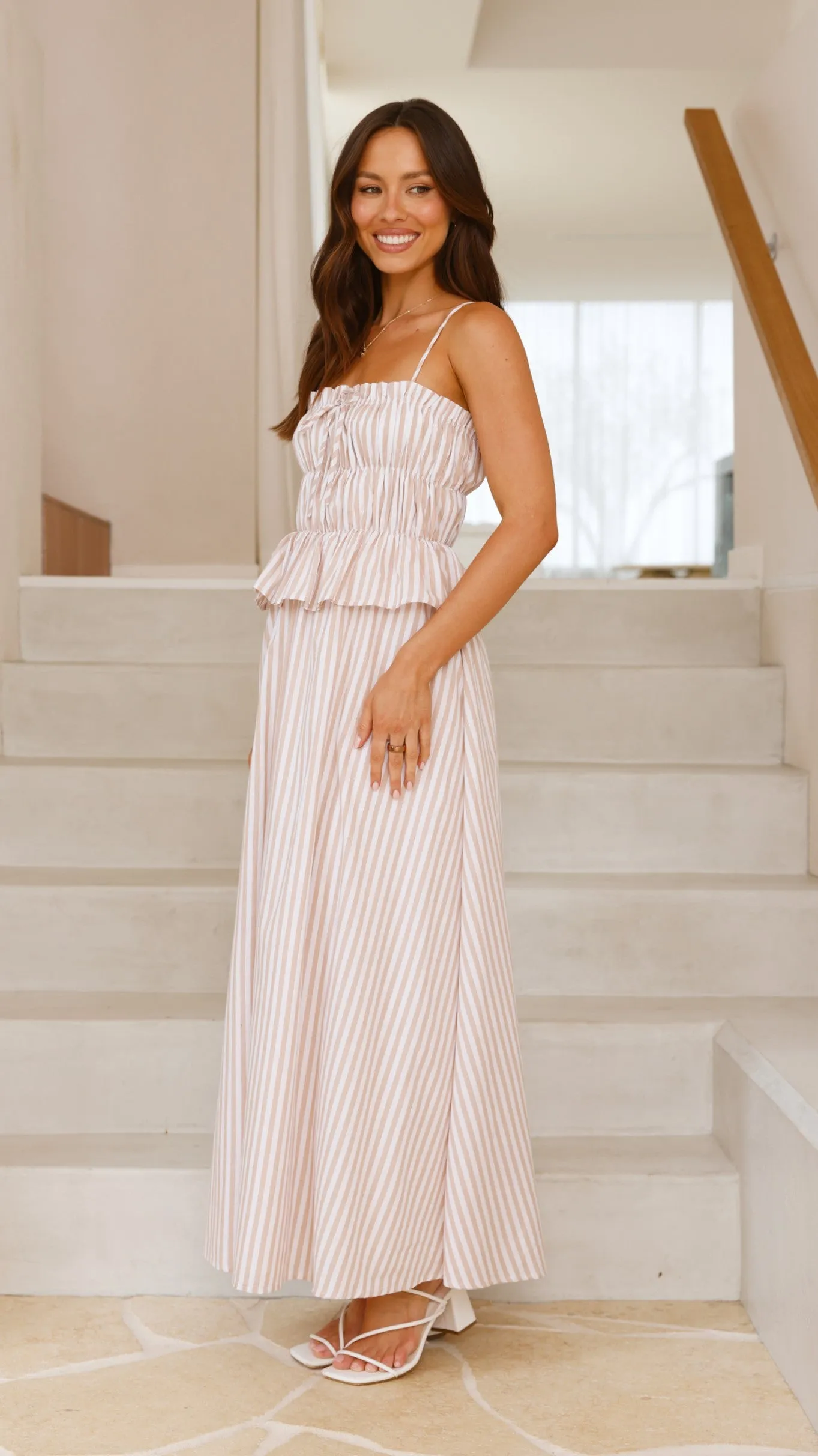Misty Maxi Dress - Beige sold by Billy J product image thumbnail 3