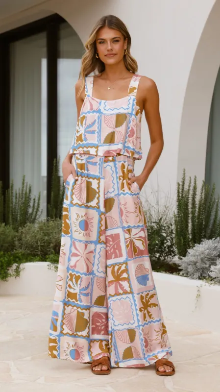 Faithan Jumpsuit - Bahamas Print sold by Billy J