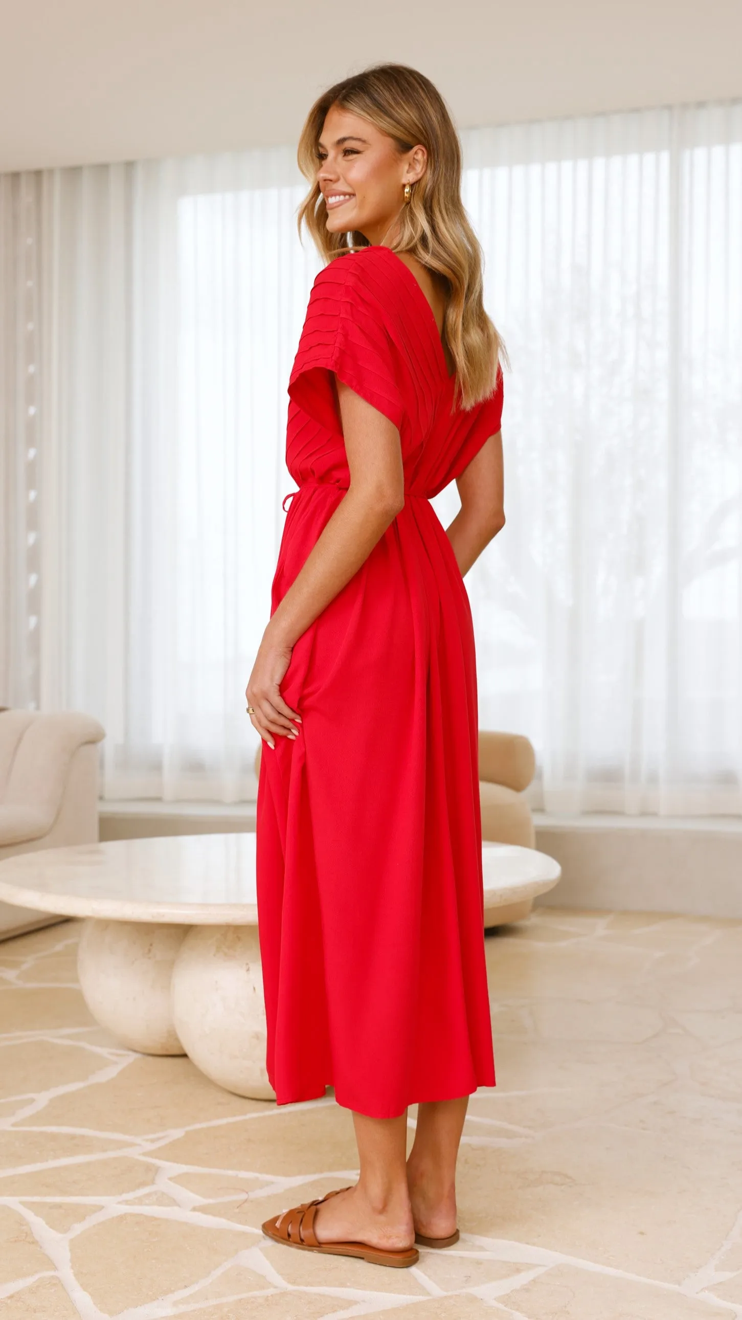 Velia Maxi Dress - Red sold by Billy J product image thumbnail 2
