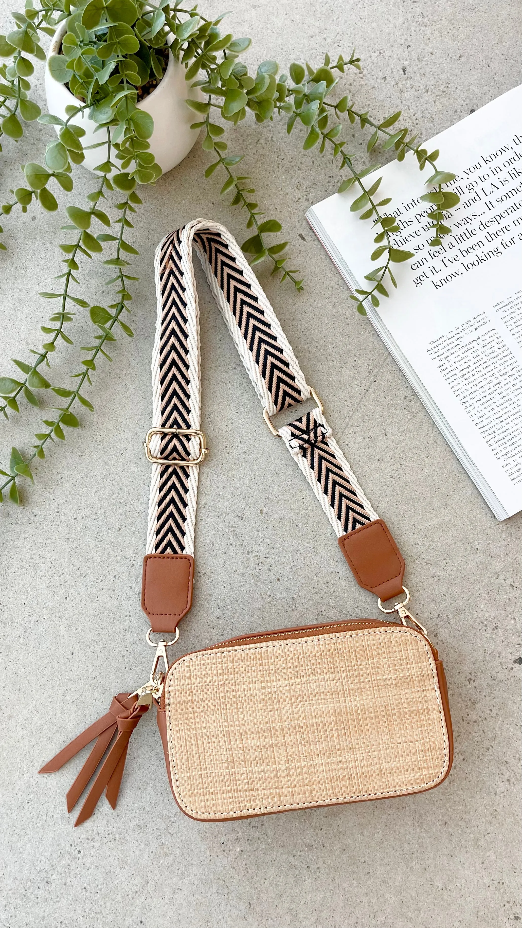 Callie Bag - Tan / Natural sold by Billy J product image thumbnail 4