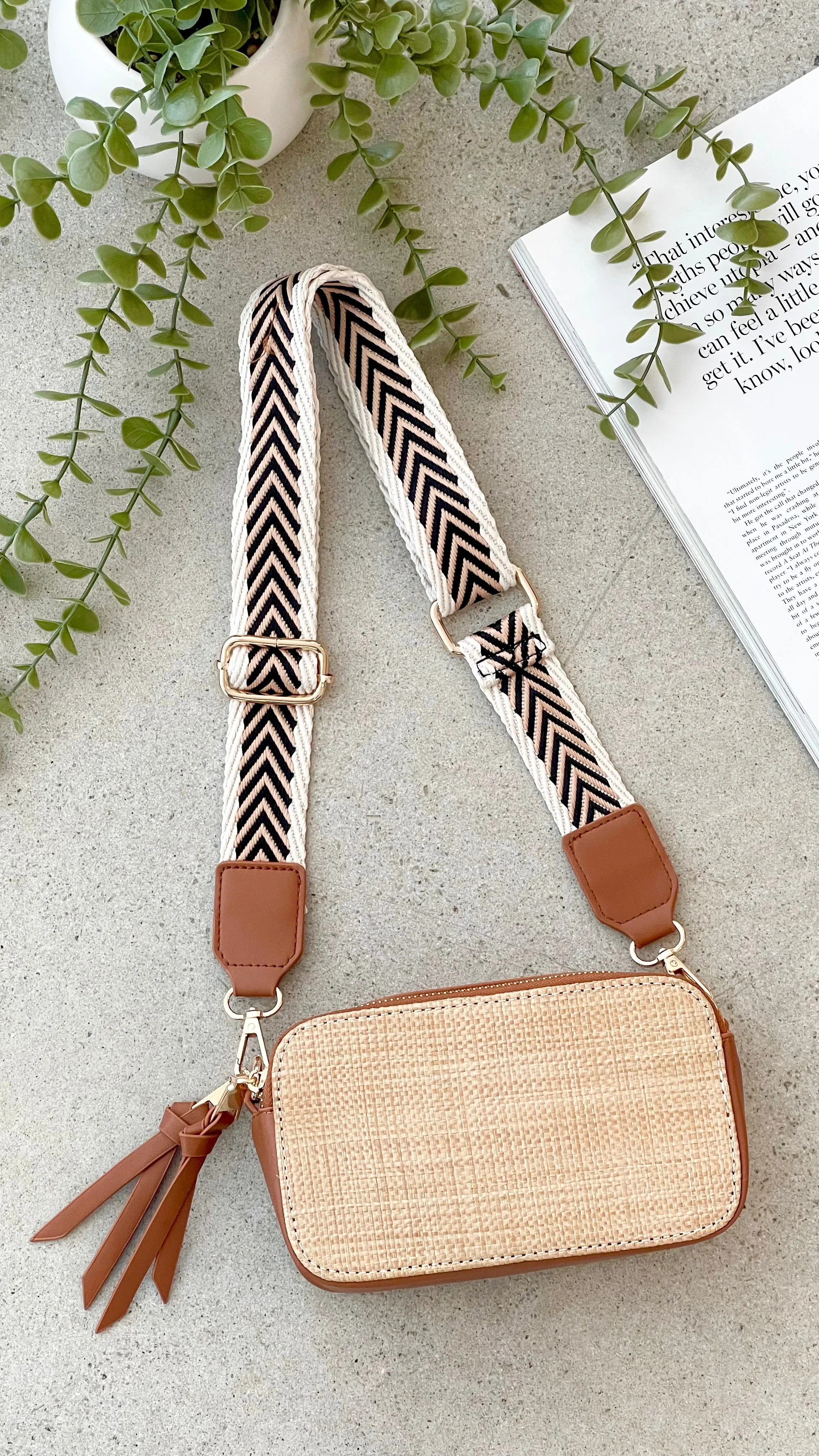 Callie Bag - Tan / Natural sold by Billy J