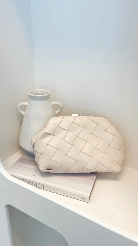 Vasanti Woven Clutch - Beige sold by Billy J