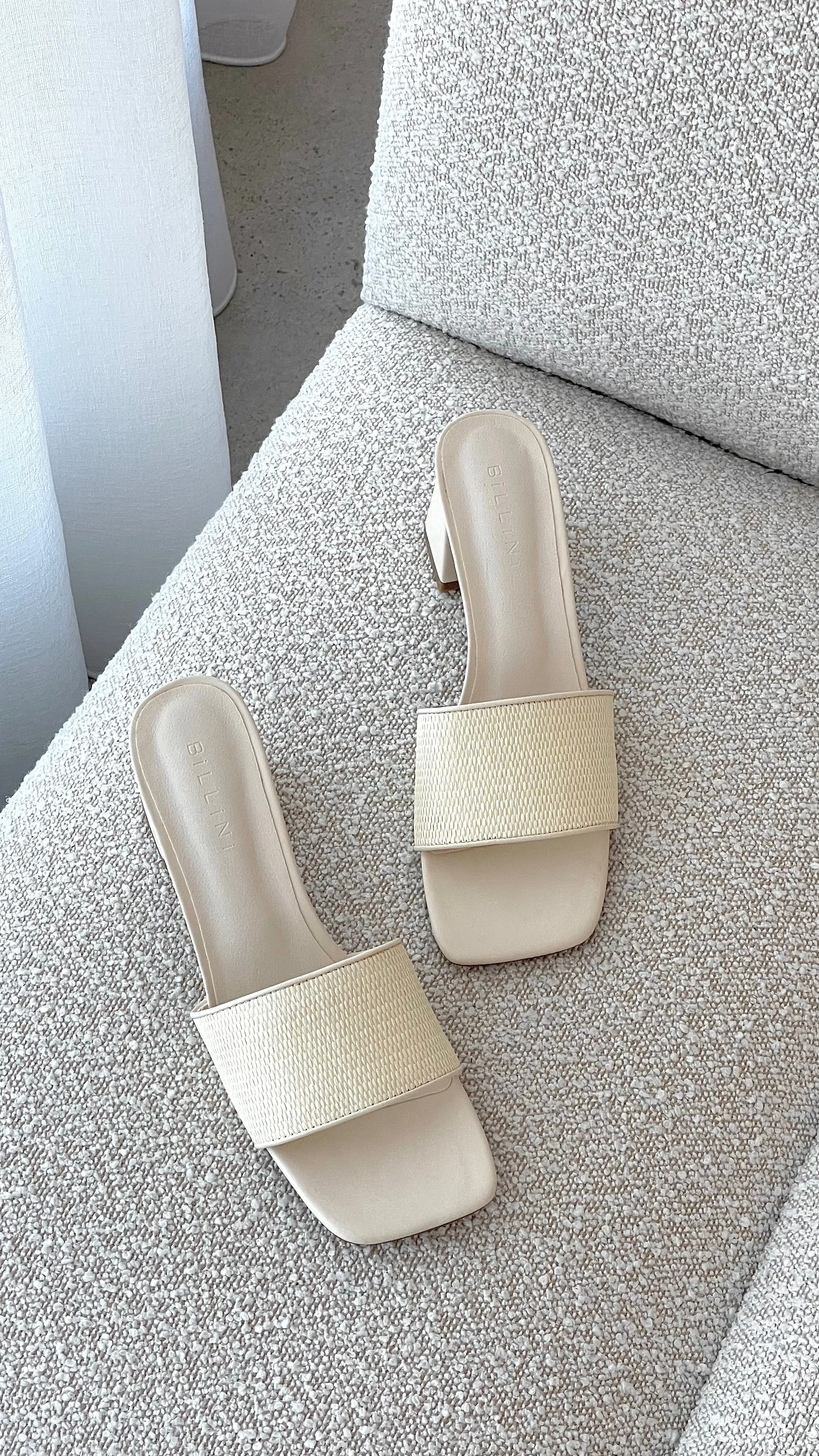 Yarina Heel - Cream Raffia sold by Billy J product image thumbnail 2