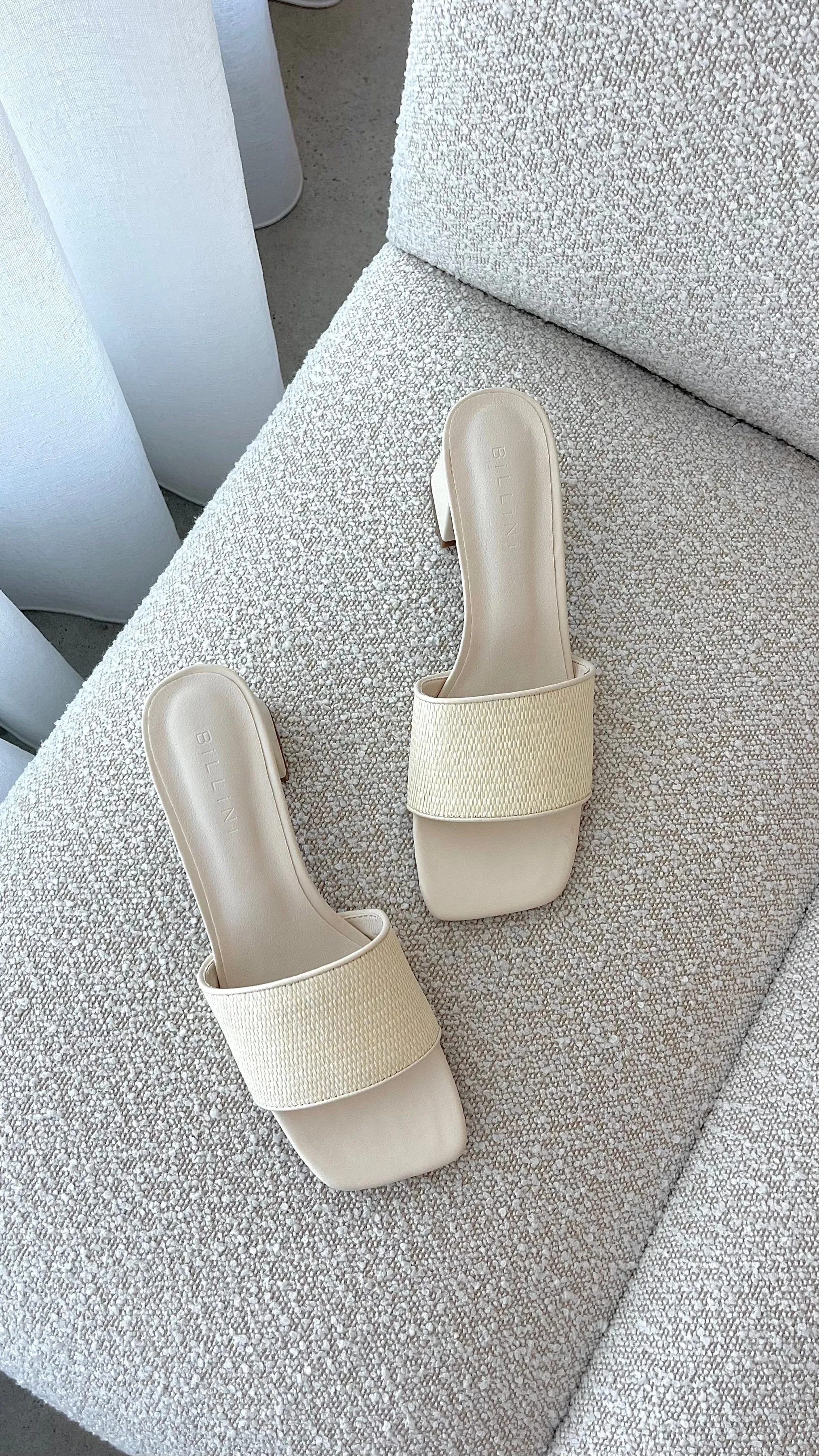 Yarina Heel - Cream Raffia sold by Billy J product image thumbnail 5