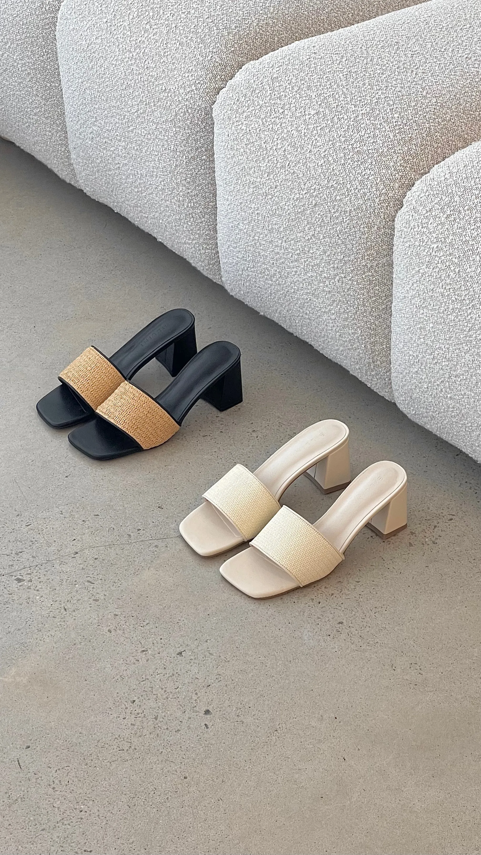 Yarina Heel - Cream Raffia sold by Billy J product image thumbnail 4