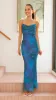 Hanne Maxi Dress - Blue Print sold by Billy J