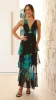 Sachiko Maxi Dress - Black / Green / Blue Floral sold by Billy J