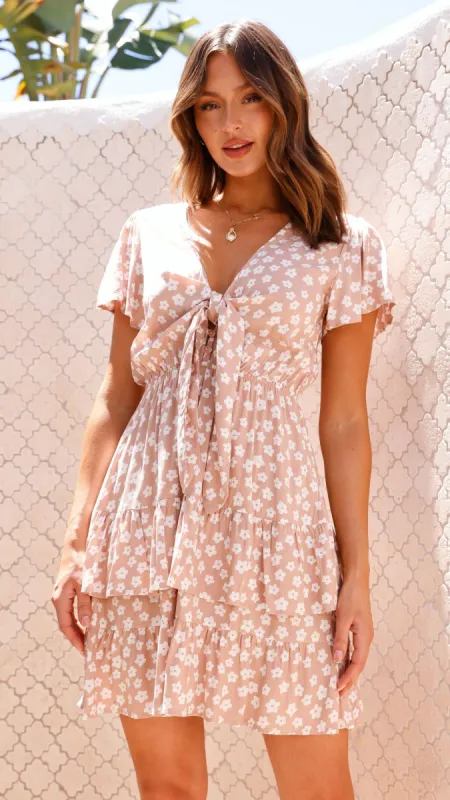 Terima Mini Dress - Beige sold by Billy J
