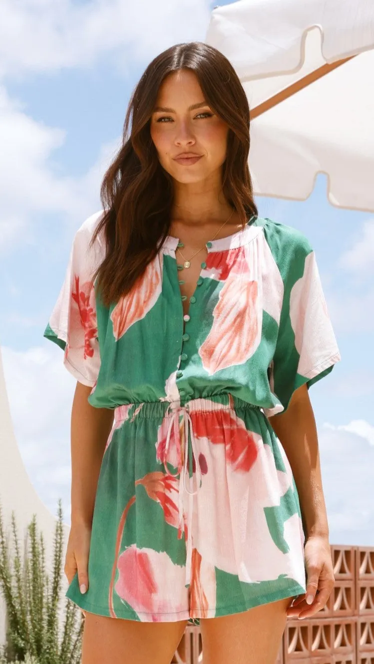 Santorini Playsuit - Wild Orchid sold by Billy J product image thumbnail 3