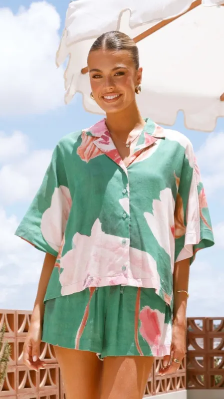 Edita Button Up Shirt - Wild Orchid sold by Billy J