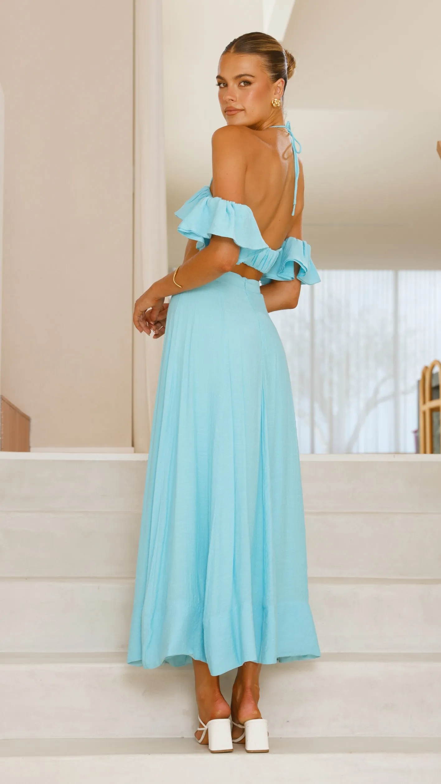 Trista Maxi Skirt - Blue sold by Billy J product image thumbnail 2