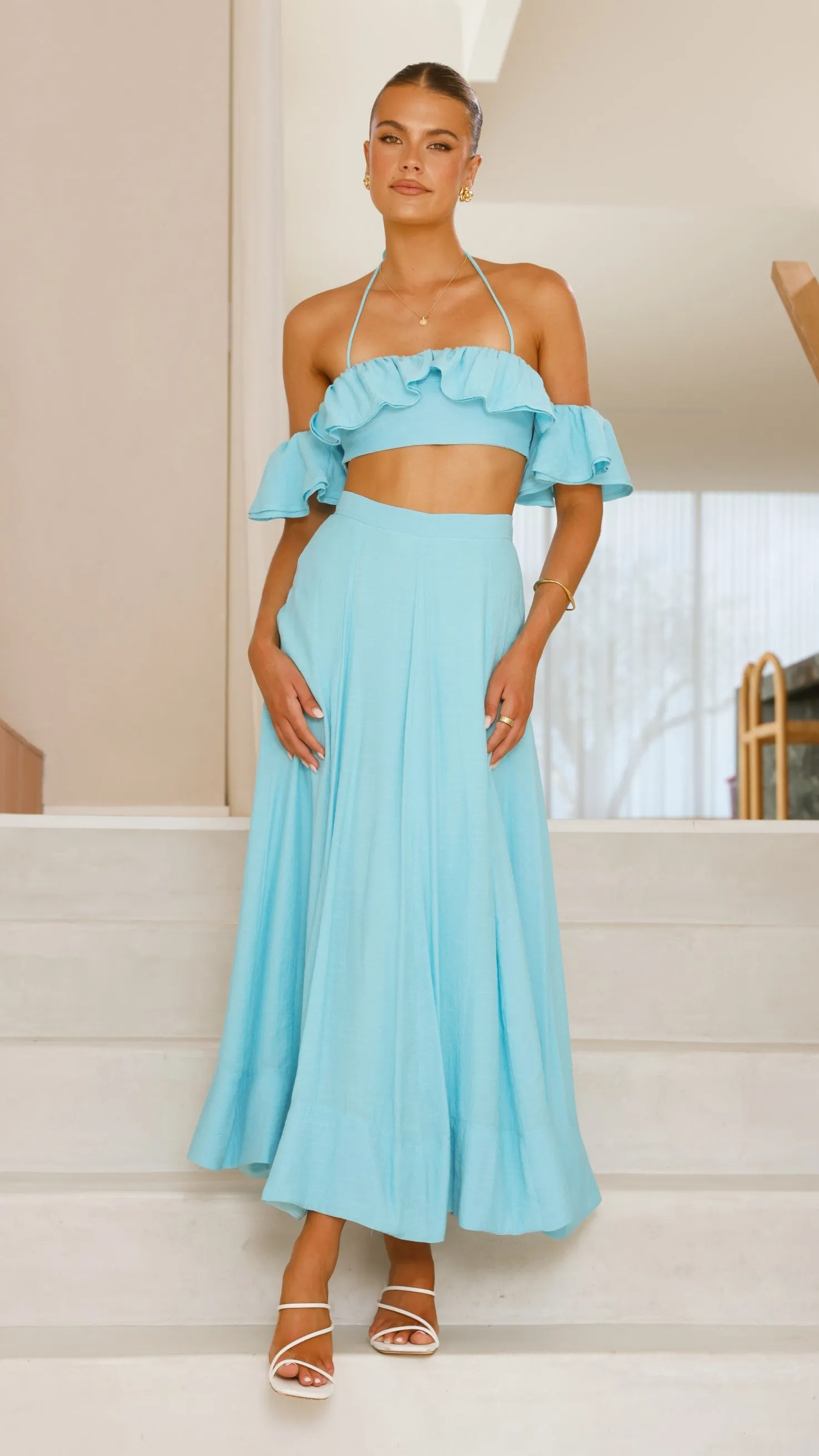 Trista Maxi Skirt - Blue sold by Billy J product image thumbnail 3